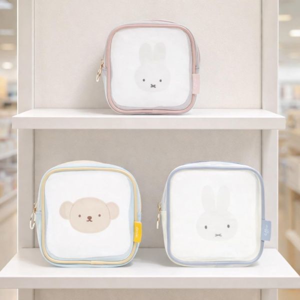 Fab 米菲/Boris漆皮網狀方形收納包 