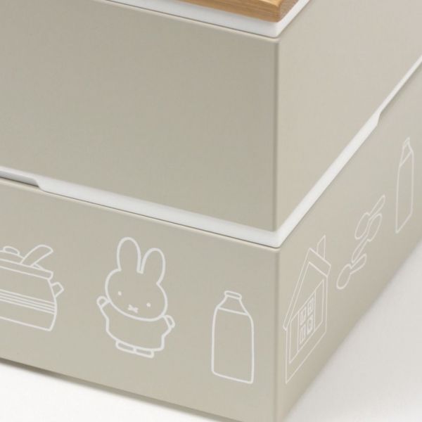 studio CLIP X Miffy 招福日式竹蓋便當盒 