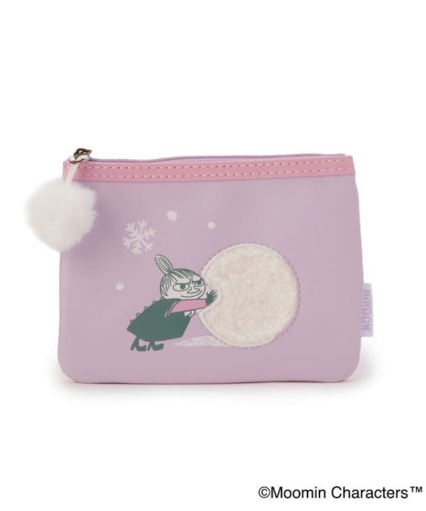 Moomin 小不點滾雪球毛球拉鍊收納包 