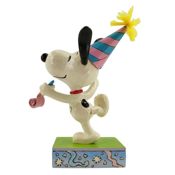 enesco 史努比生日派對精品雕塑 