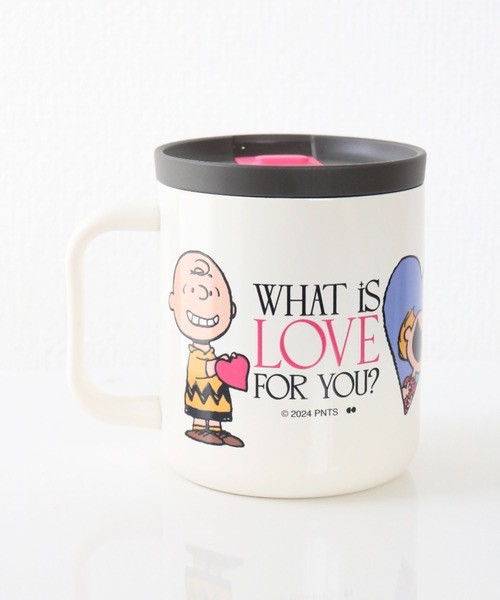 史努比 LOVE HEART 不鏽鋼保溫馬克杯 