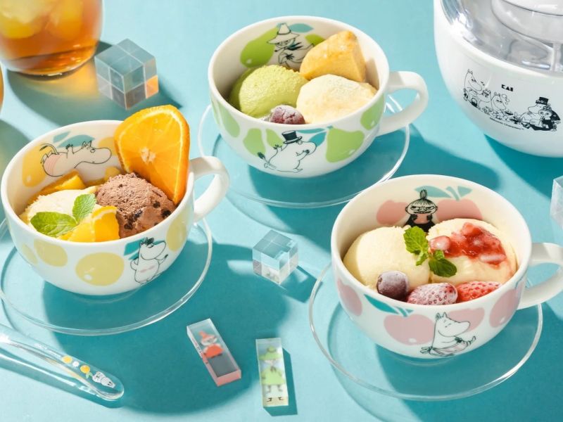 Yamaka嚕嚕米角色水果手把湯碗 