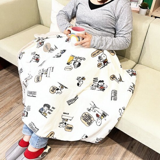 史努比法蘭絨毯 (兩色) 