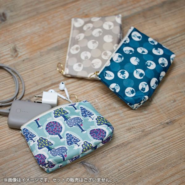 moomin小不點圓點棉布收納包 