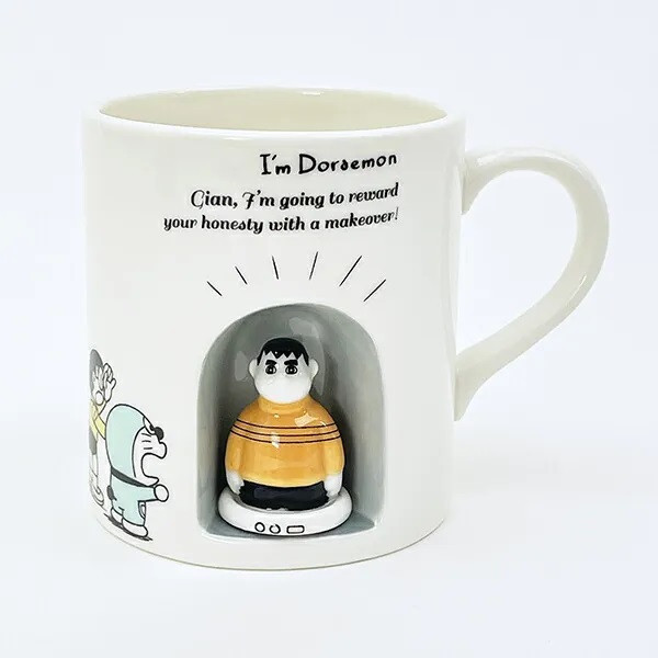 哆啦A夢 胖虎立體公仔馬克杯 