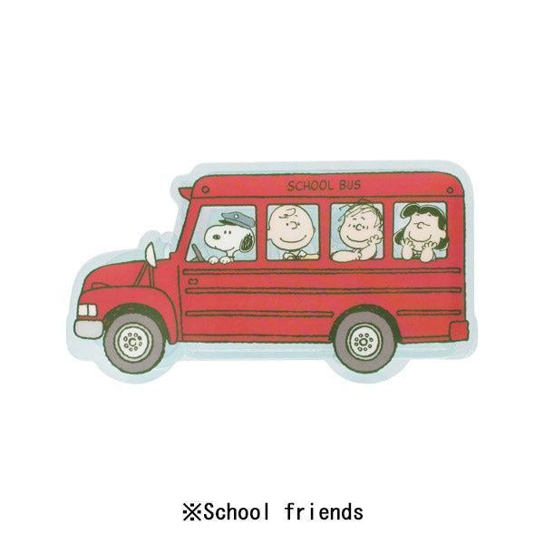 Peanuts 史努比&朋友校車造型壓克力收納盒 