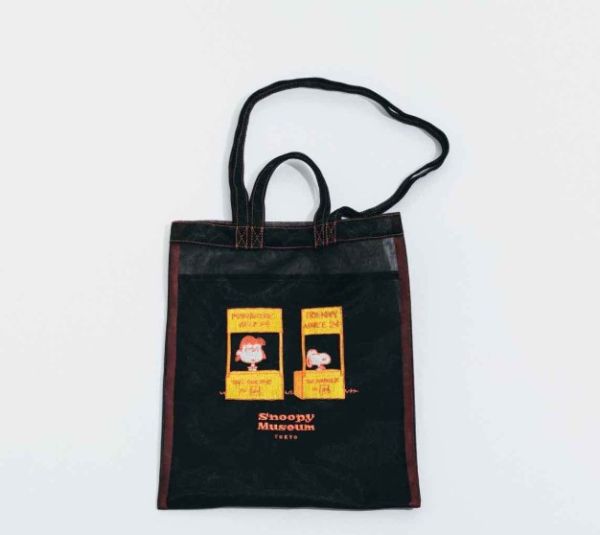 Museum 漫畫刺繡網狀收納包/手提袋 