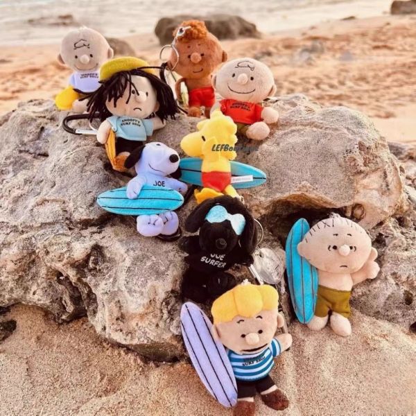 SNOOPY'S SURF SHOP x PEANUTS 史努比 阪急限定款 衝浪玩偶登山扣 