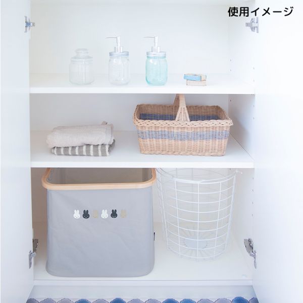 Miffy米菲 防水收納竹籃 