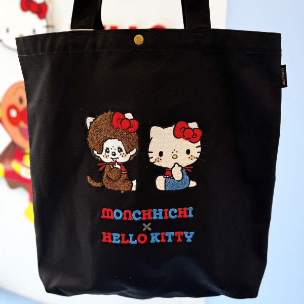 Hello Kitty × Monchhichi 聯名托特包 