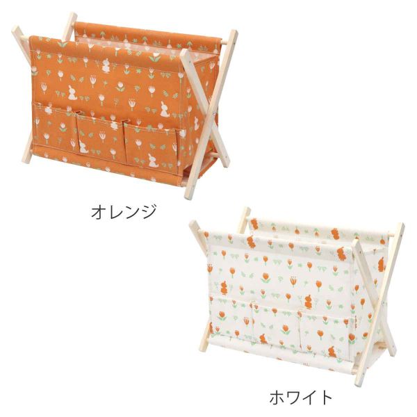 TOYO CASE 滿版小不點鬱金香摺疊帆布收納籃 