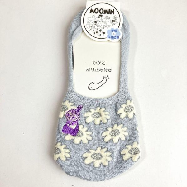 小不點冷感抗菌花朵隱形襪 