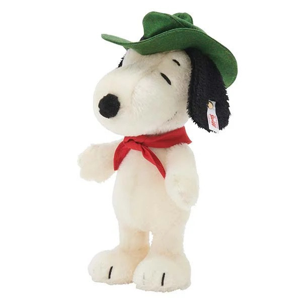 steiff 德國金耳釦 x snoopy 日本限定 小獵犬童子軍 羊毛手工玩偶 