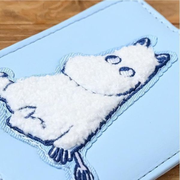 MOOMIN 毛絨刺繡票卡夾 