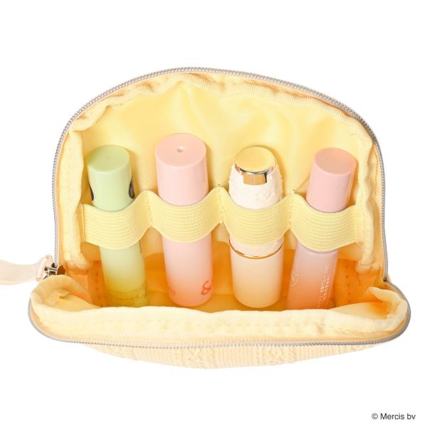 Miffy 春季緹花編織刺繡半圓收納包 