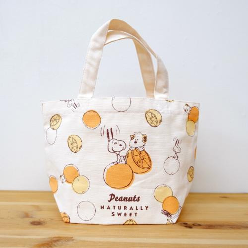 史努比滿版水果 帆布手提袋 