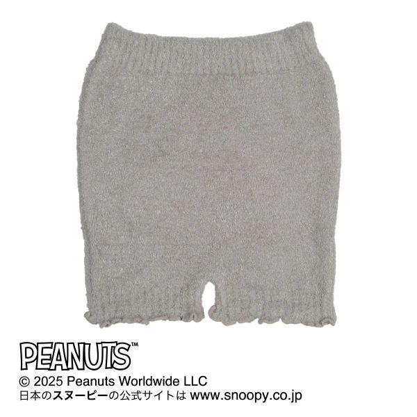 史努比居家保暖毛絨短褲 