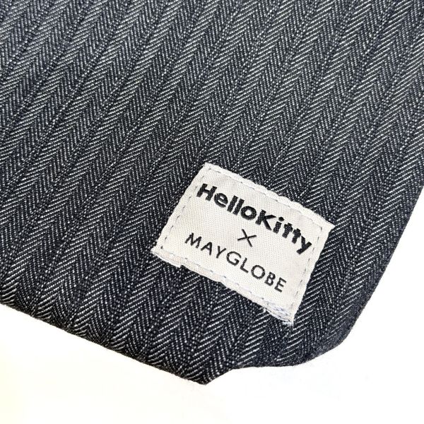 Mayglobe Kitty串珠水鑽直條紋流蘇收納包 