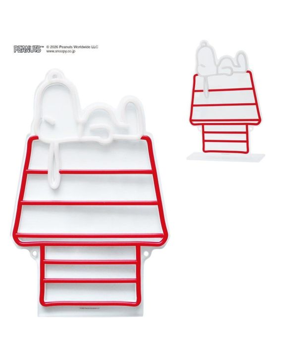 PEANUTS Snoopy 狗屋 LED 霓虹燈 