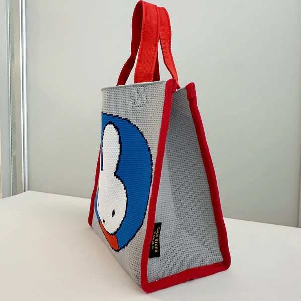 米菲Boris 復古雙面圖案針織提袋 