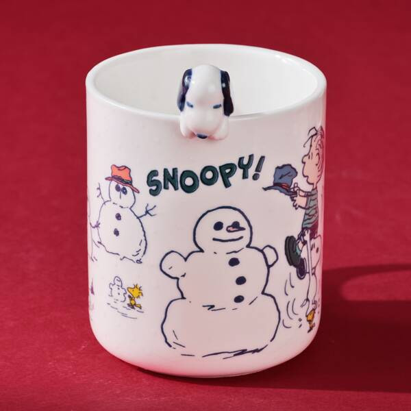 PEANUTS 史努比立體陶瓷馬克杯禮盒(附零嘴) 