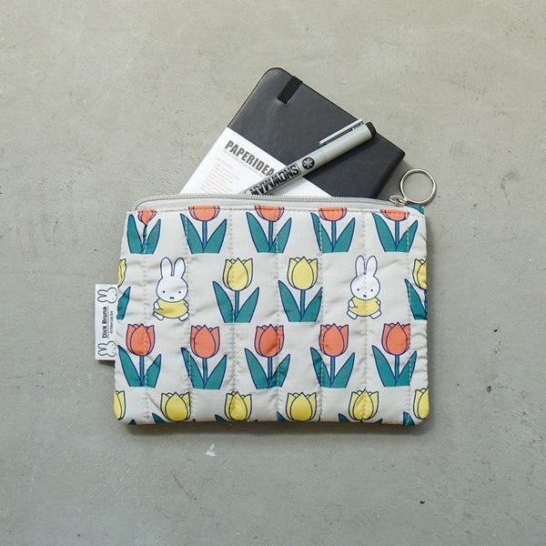 米菲 草莓絎縫扁平收納包 