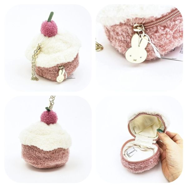 MIFFY 草莓蛋糕造型收納包掛飾 