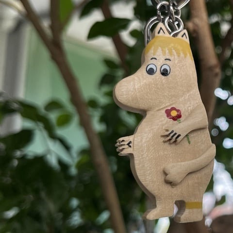 Moomin 瑞典手工木製鑰匙圈 
