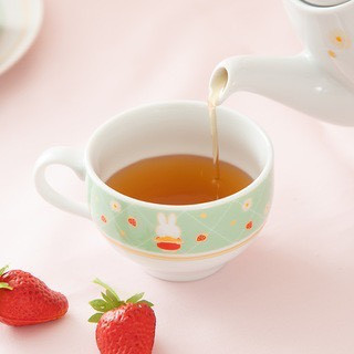Flower miffy 米菲草莓派對燙金陶瓷茶杯 