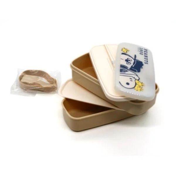 Peanuts 雙層扣便當盒 