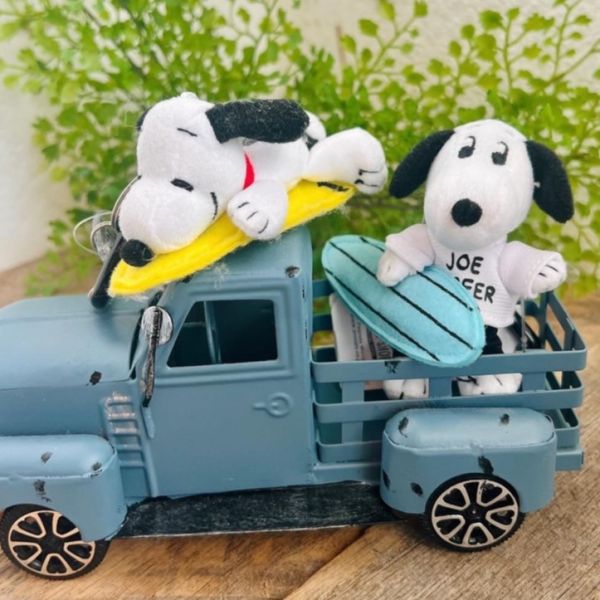 SNOOPY'S SURF SHOP x PEANUTS 史努比 阪急限定款 衝浪玩偶登山扣 