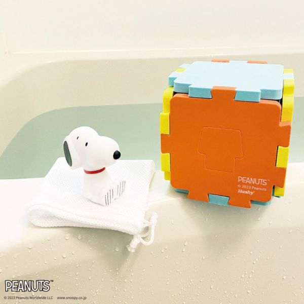 史努比 拼圖安全洗澡玩具 