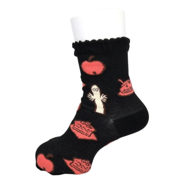 溜溜舒適花邊綿襪 (三色) 