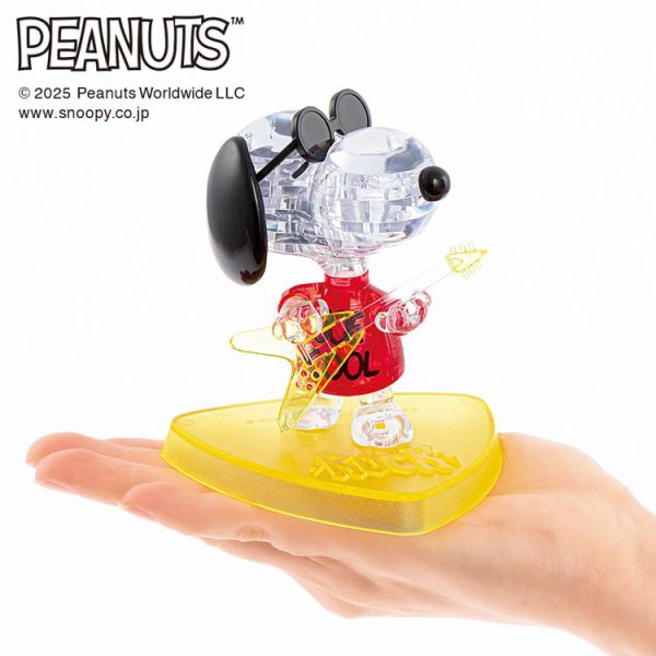SNOOPY 立體水晶拼圖 (Joe Cool 搖滾造型) 