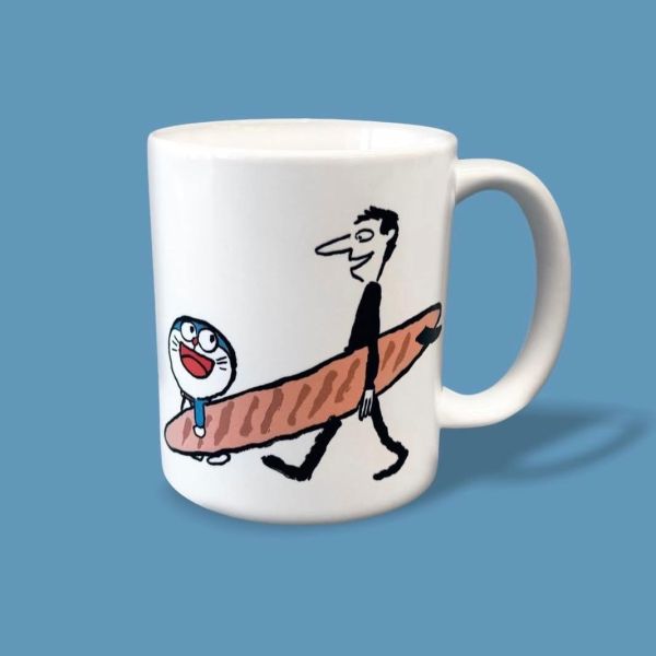 Jean Jullien 哆啦A夢聯名馬克杯 