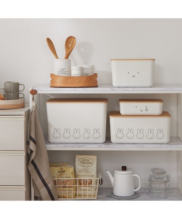 Miffy × Natural Bamboo 系列收納盒（LL尺寸｜18L） 