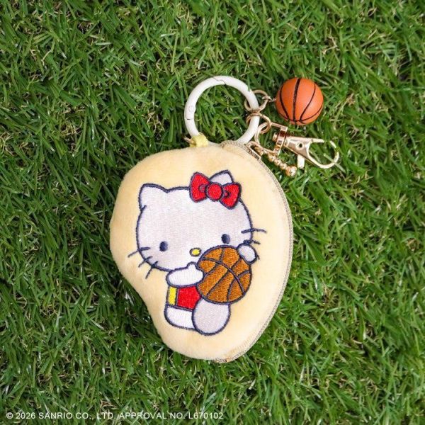 Hello Kitty 運動系列  籃球迷你收納包吊飾 