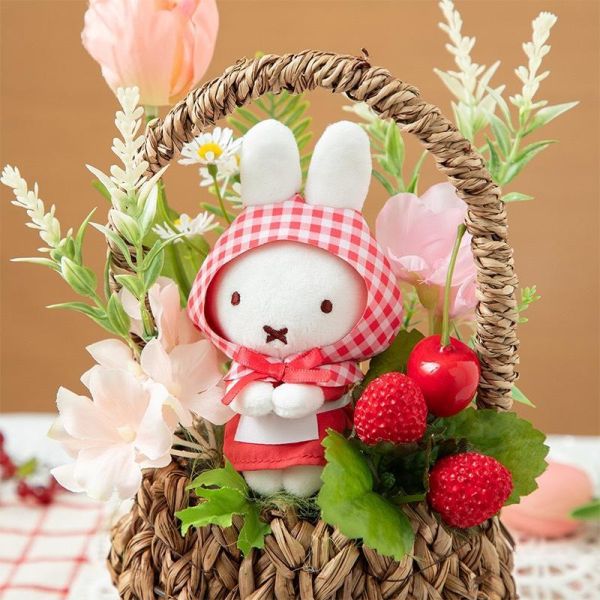 Miffy格紋頭巾鬱金香掛飾 