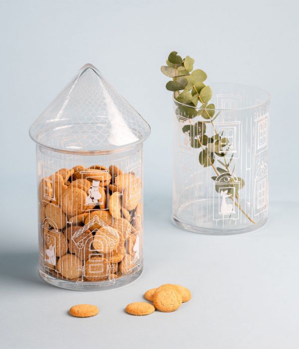 muurla X Moomin 姆明之家造型玻璃罐/零食罐/收納罐 