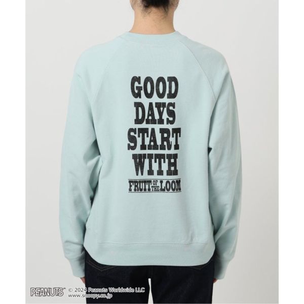 SLOBE IENA X SNOOPY 聯名大學T (糊塗塌客 淺綠) 