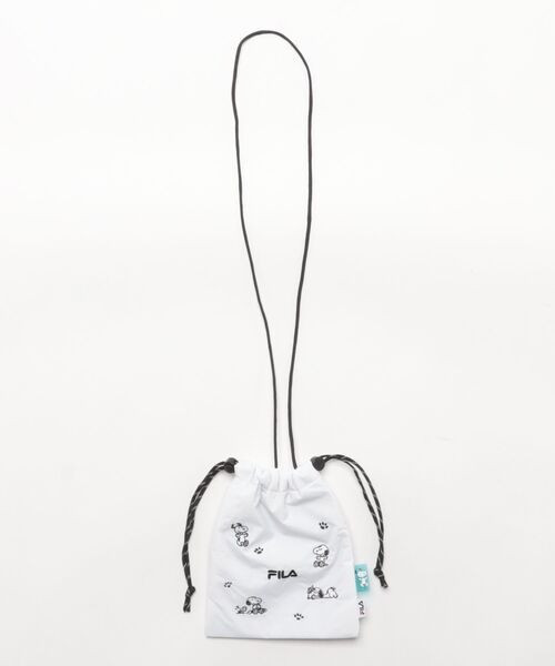 SNOOPY × FILA 刺繍迷你巾著包 (三色) 