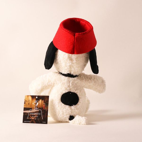 PEANUTS Cafe 限定 狗碗史努比玩偶 