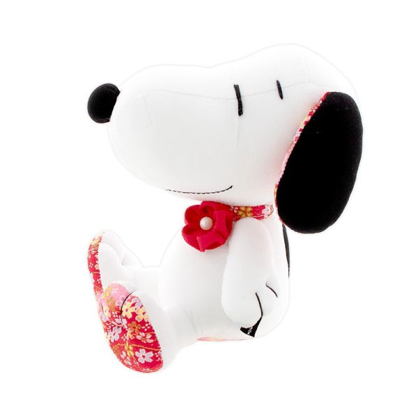 史努比茶屋 京都限定 和風小花布玩偶 