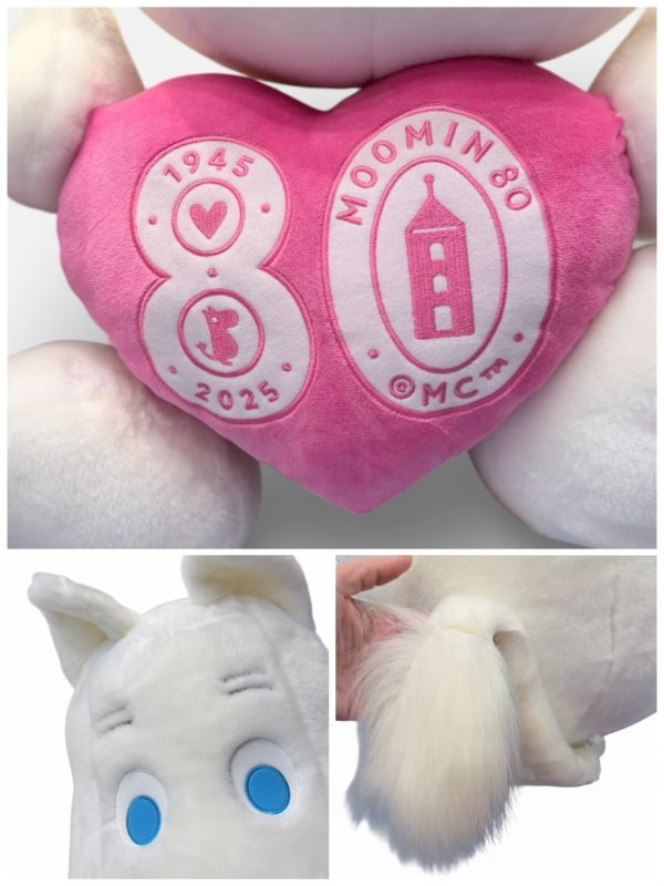 moomin park限定 嚕嚕米80週年抱愛心特大毛絨玩偶 