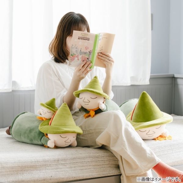 Moomin 趴睡毛絨麻糬抱枕 