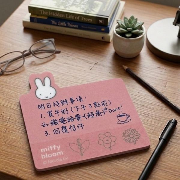 miffy bloom 春日花語造型便條紙 