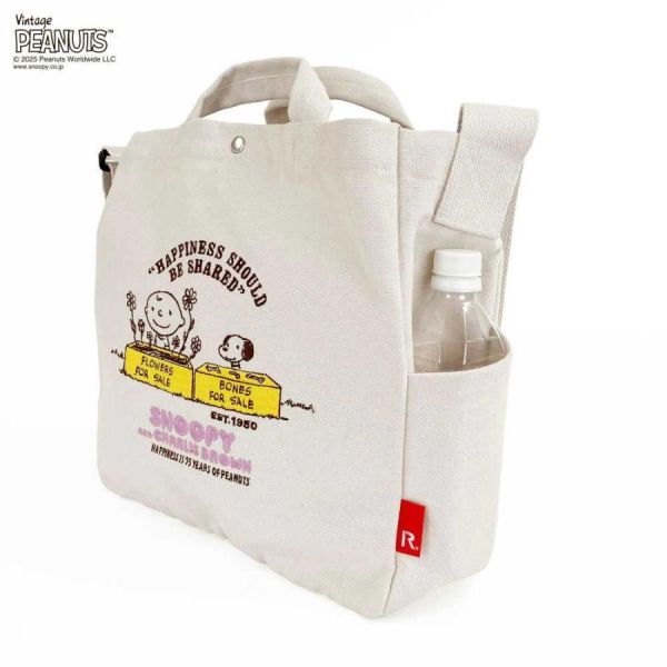 Rootote 史努比75週年刺繡 2way手提包 