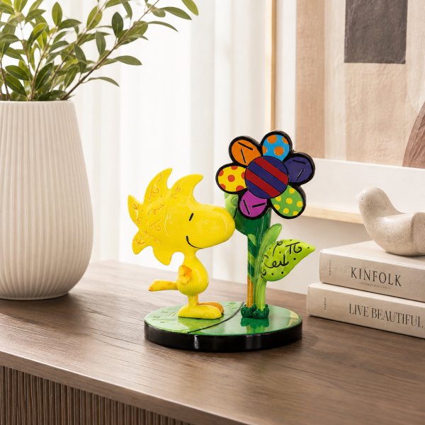 PEANUTS × Romero Britto｜Mini Woodstock Flower 迷你藝術擺飾 