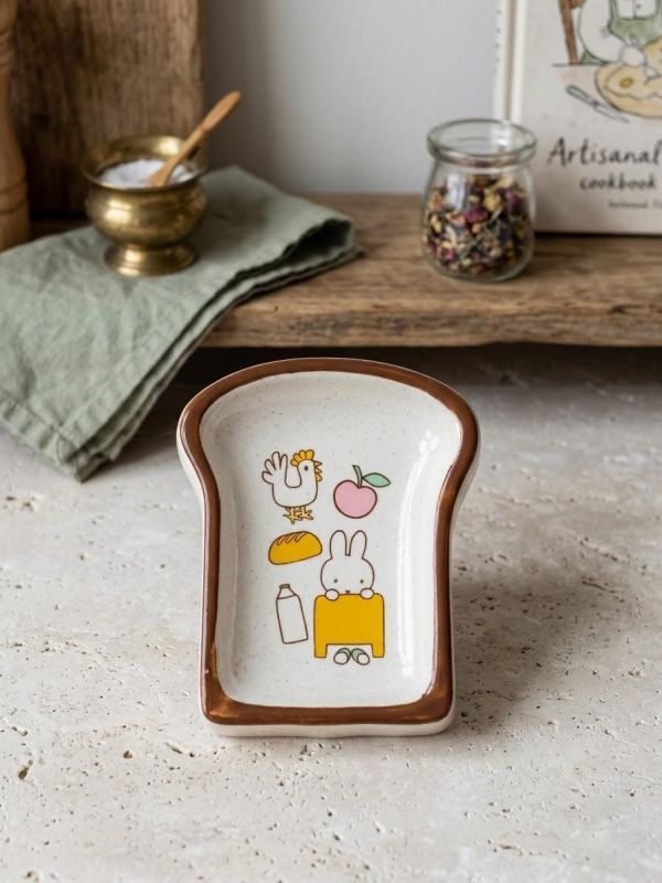 Miffy kitchen 米菲吐司造型厚瓷小碟 