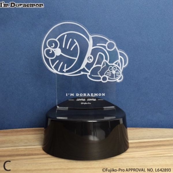 Flowering X I'm Doraemon 聲音感應 壓克力LED夜燈/擺飾 